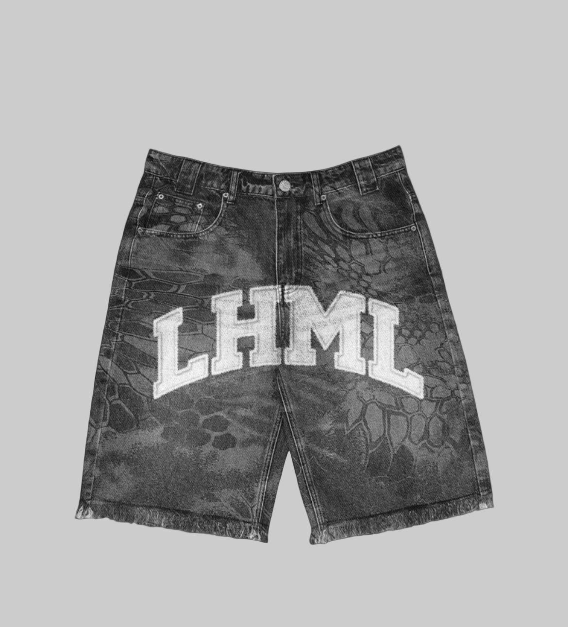 LESS HATE MORE LOVE JEAN SHORT